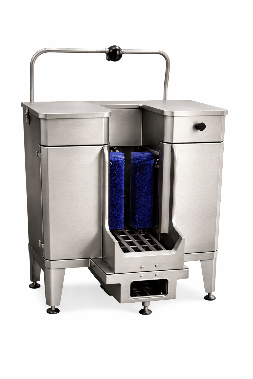 Upright 3 Brush Boot Washer with Toe Cleaner New