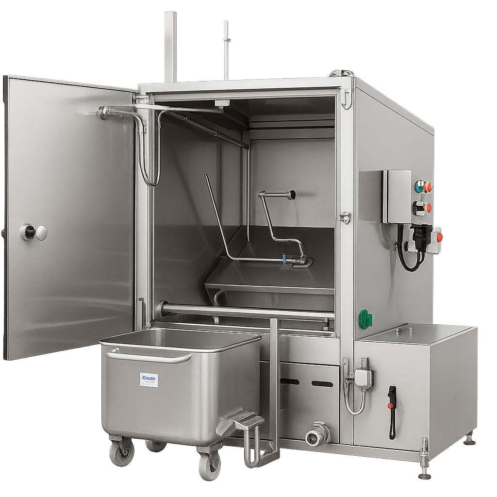 tote bin washer