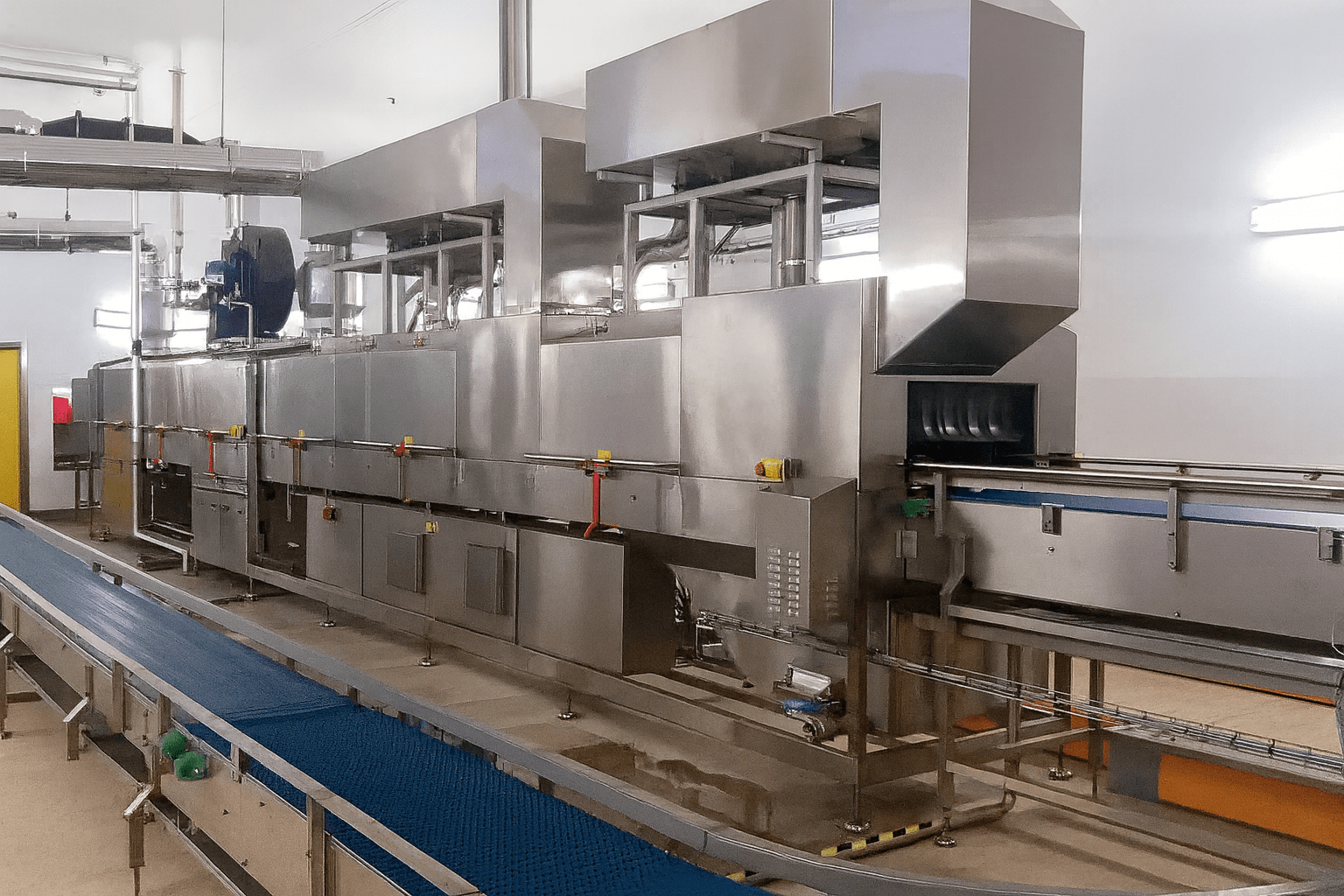 Two Stage Single Track Washing System with Drying