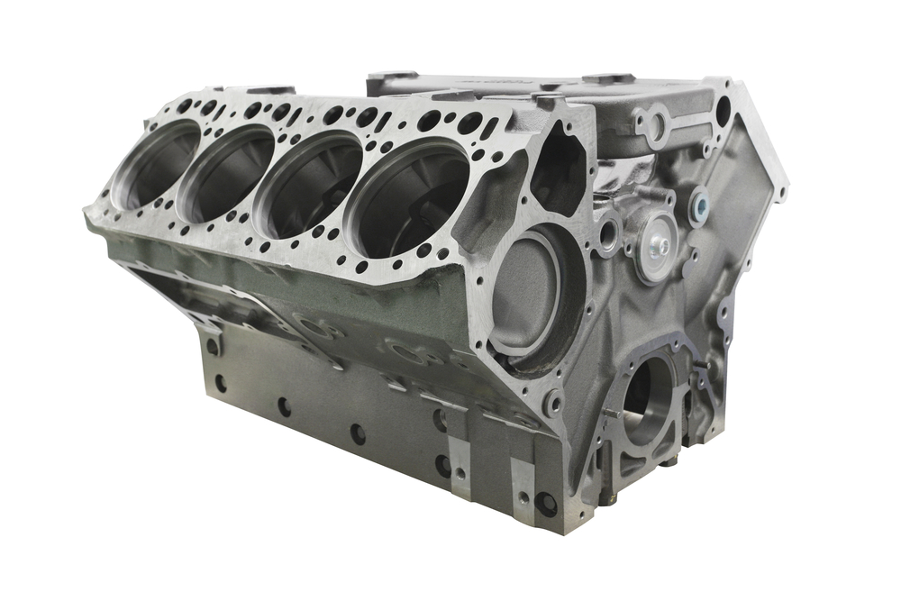 cleaned engine block