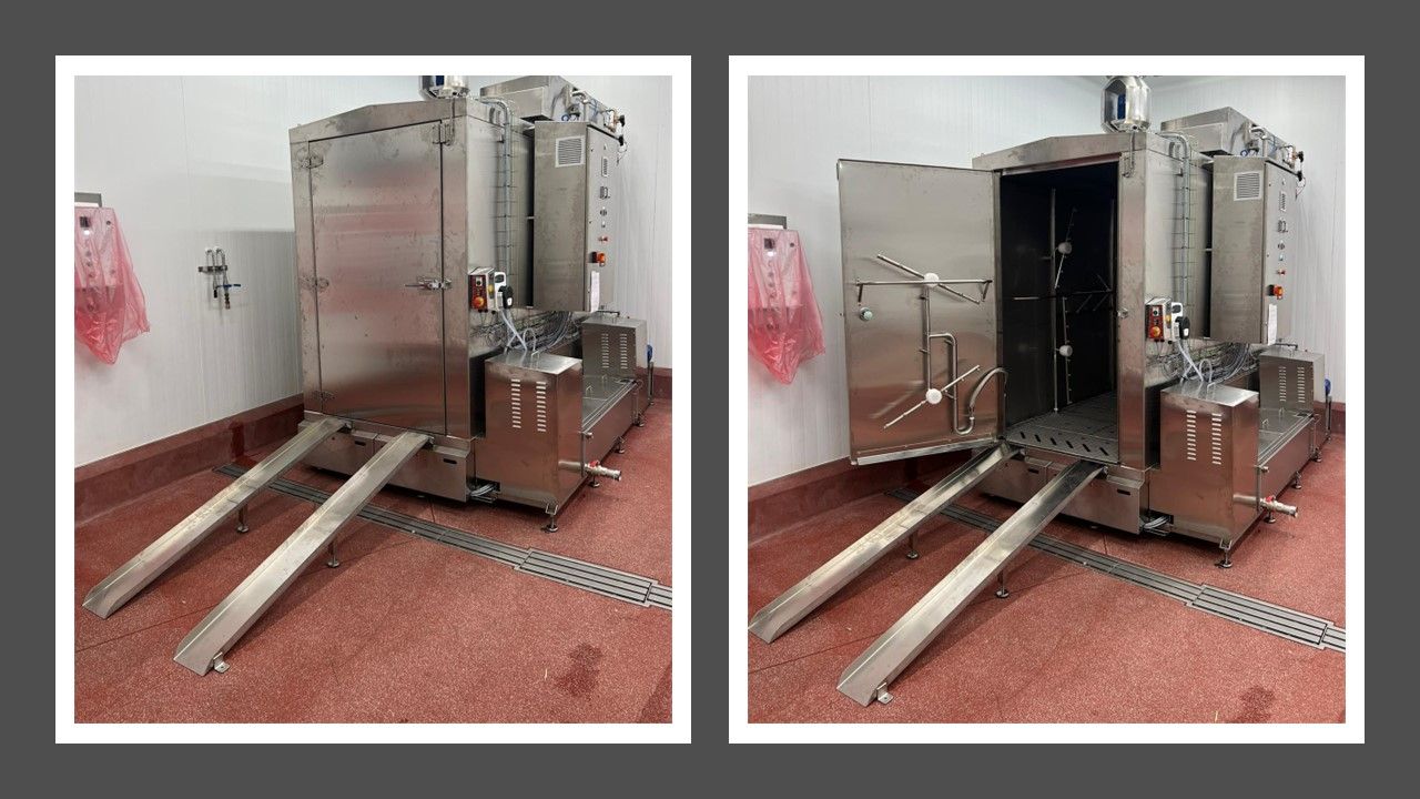 double bay rack washer